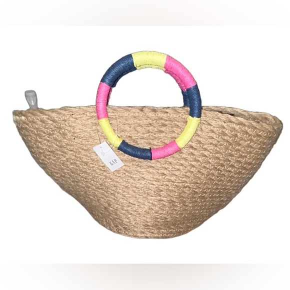 💕NWT!!!GAP STRAW BAG! THIS IS YOUR SUMMER BAG!! BOHO!! Fast shipping!! - Picture 3 of 14